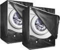 2Pack Washer and Dryer Covers 27in x 33in x 39in Black - Zipper Access
