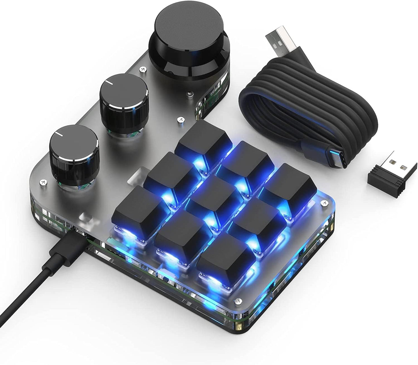 9-Keys USB Mini Keypad for Macro Functions and Gaming Efficiency