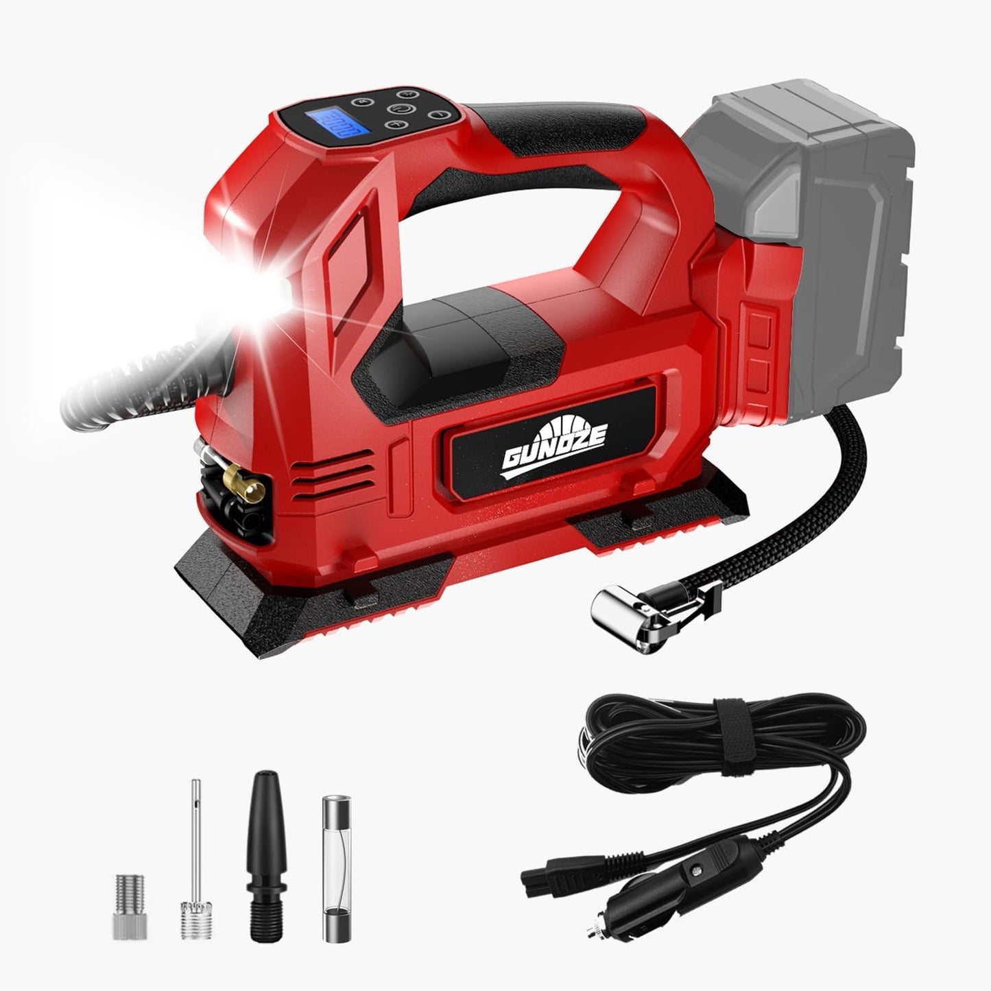 Cordless Tire Inflator Air Compressor for Milwaukee M18 Battery