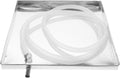 Portable Stainless Steel AC Drip Pan with Drain Hose - Prevents Mess