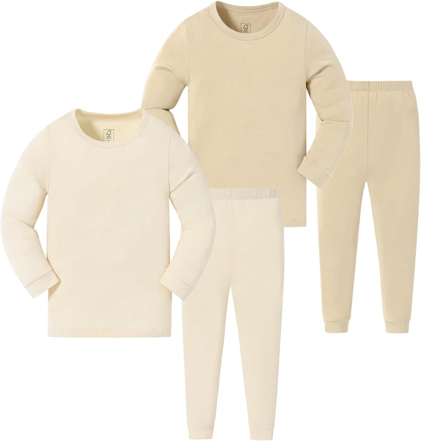 JunNeng Bamboo Viscose Pajamas for Toddler Baby, Snug Fit