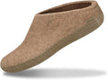 Glerups Unisex Felt Wool Slip-On Slipper with Leather Sole - Warm