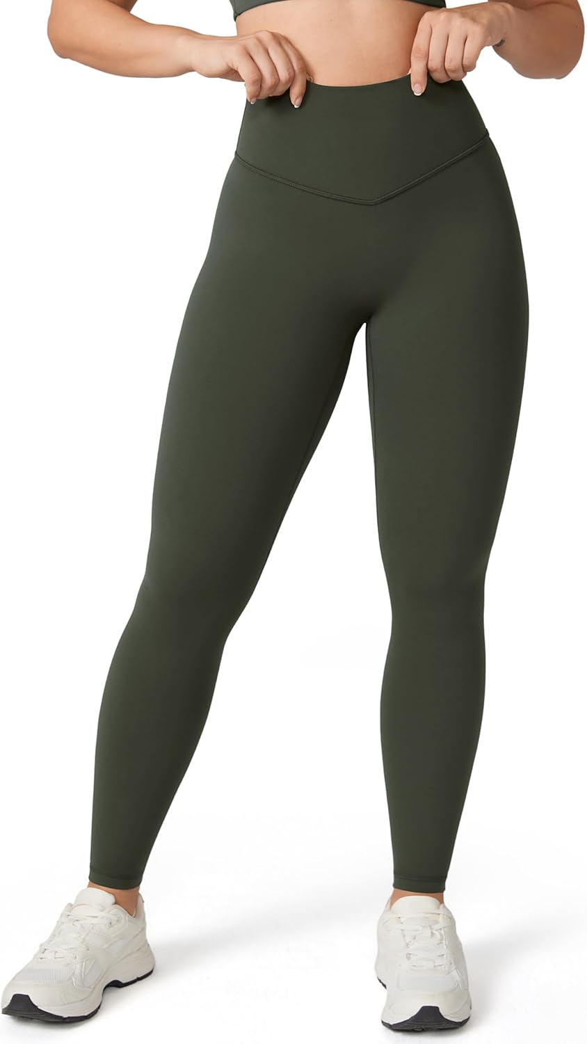 Hugcurve No Front Seam Full Length High Waisted Leggings