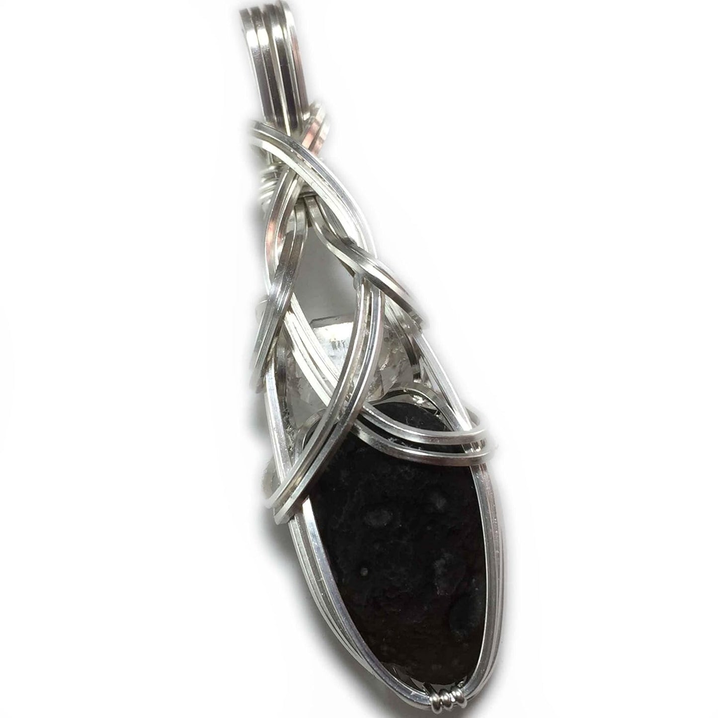 Saffordite Cintamani Crystal Necklace with Herkimer Diamond