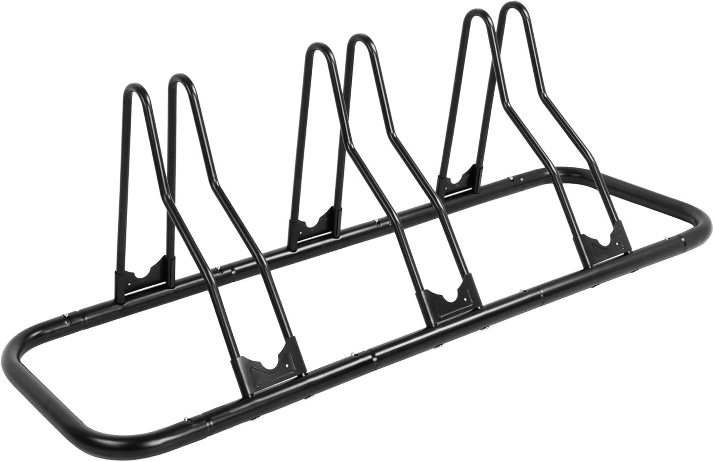 CyclingDeal Bike Rack Floor Parking Stand for 6 Bicycles