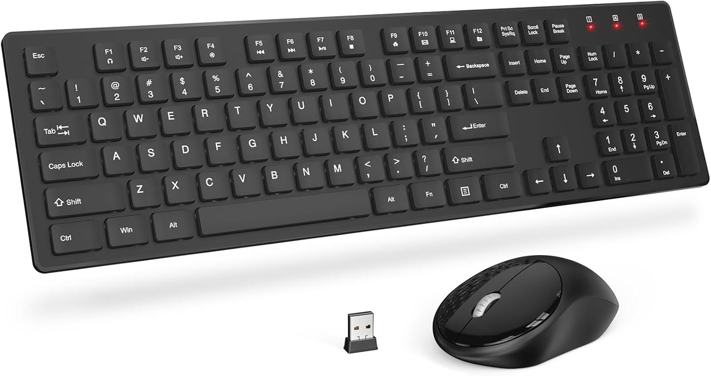 Trueque Wireless Keyboard & Mouse: Long Battery Life