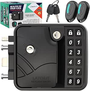 Keyless RV Door Lock for Class C with 2 Fobs - Durable & Secure