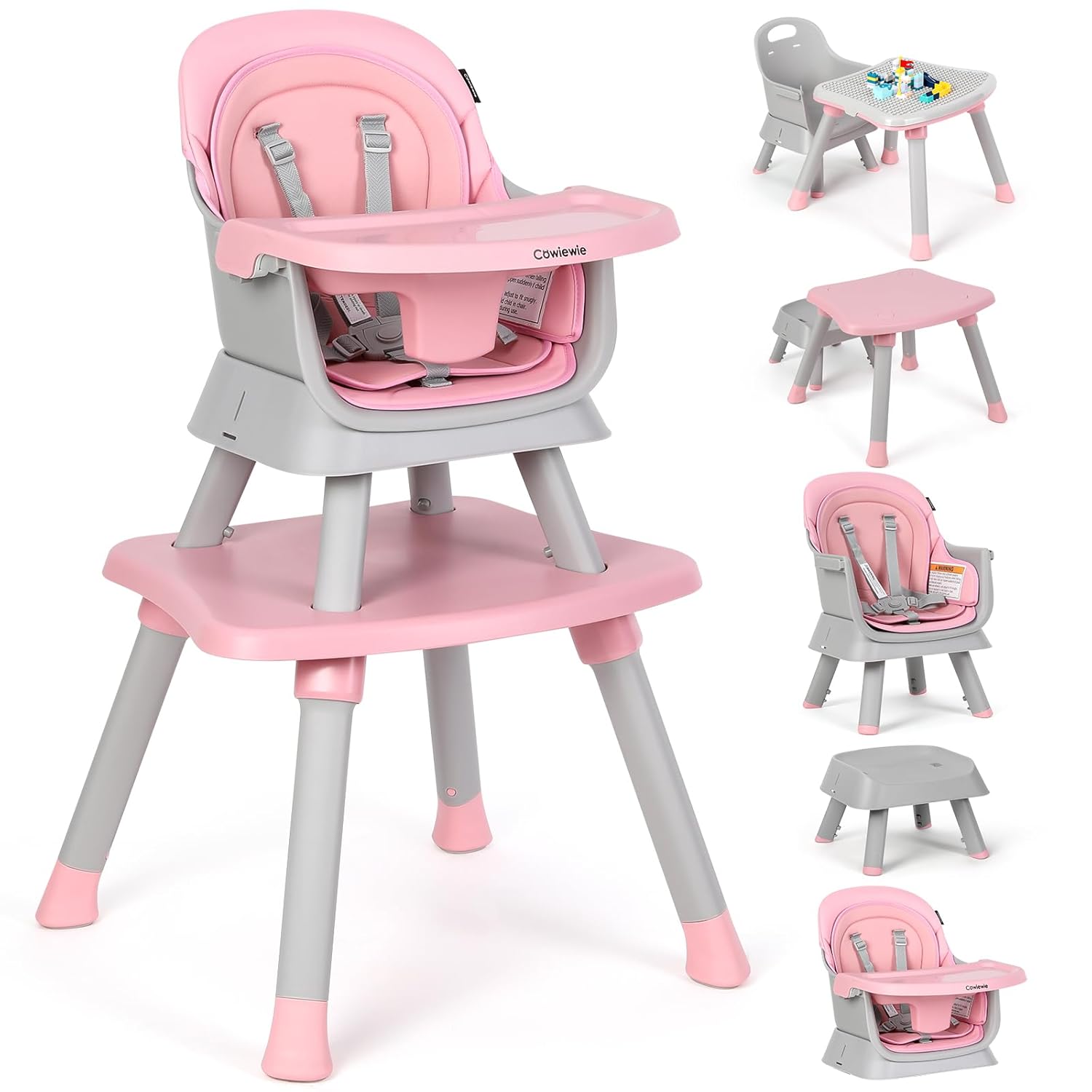 Cowiewie 8-in-1 Baby High Chair: Innovative Table Set