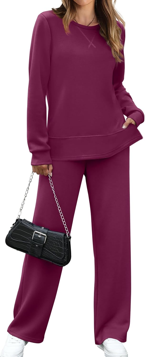 OFEEFAN Women's 2 Piece Lounge Set for Travel and Comfort