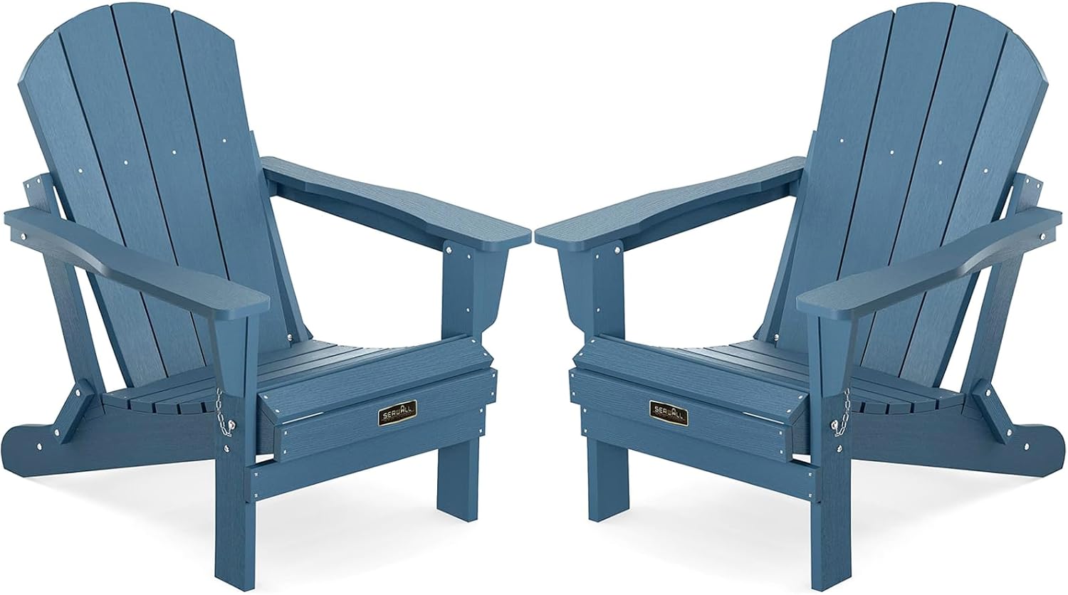 Folding Adirondack Chair Set of 2 for Patio Garden Outdoors