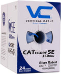 Cat5e 350 MHz UTP 24AWG 1000ft Blue Ethernet Cable - Reliable Bulk