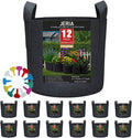JERIA 12-Pack 30 Gallon Grow Bags - Breathable Fabric Pots