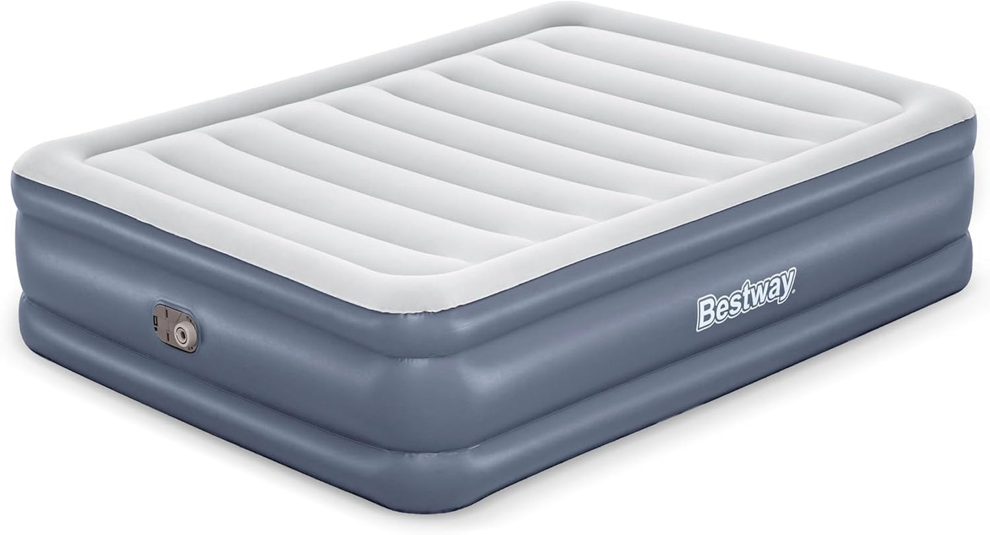 Bestway Tritech Queen-Sized Air Mattress with Built-In Pump