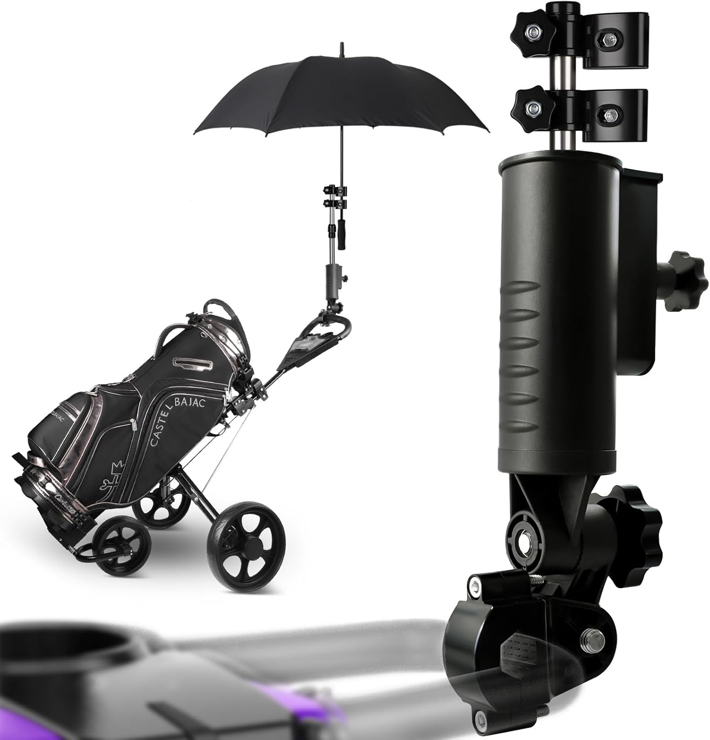 Heavy Duty Golf Push Cart Umbrella Holder for All Your Needs