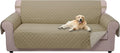 Oversized Sofa Cover Light Camel/Beige - Reversible 4-Cushion Fit