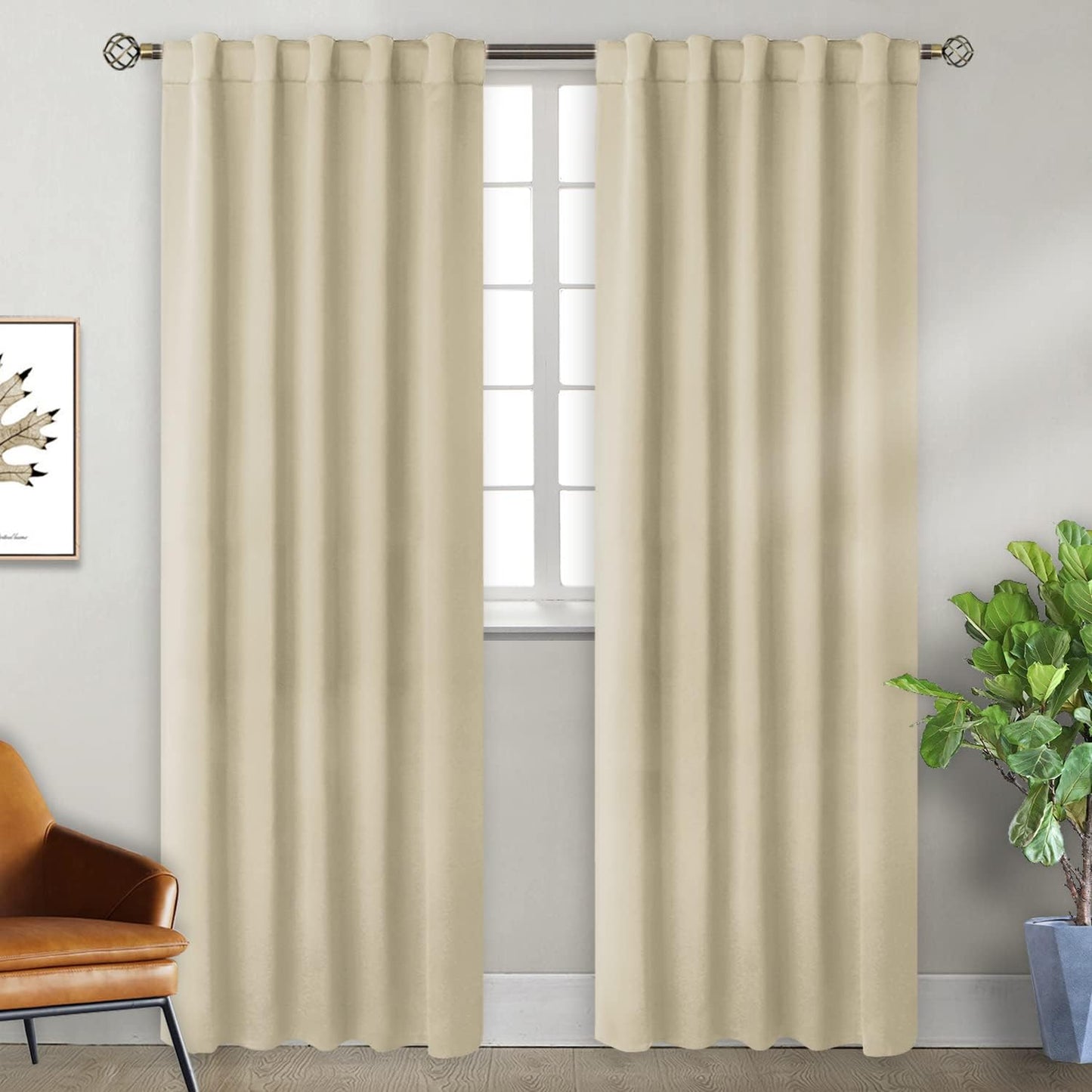 BGment Blackout Curtains for Bedroom - Thermal Insulated Panels