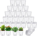 3 Inch Self Watering Pots 30 Pack - Compact Indoor Planters