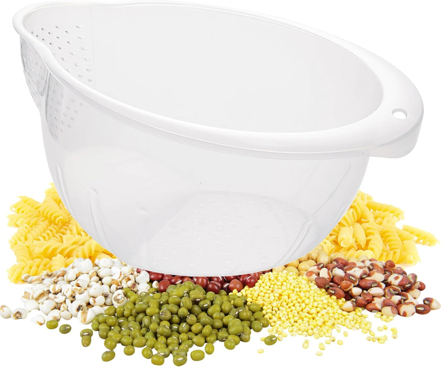 BPA-Free Rice Washer Bowl: Rinse Grains & Veggies with Ease!