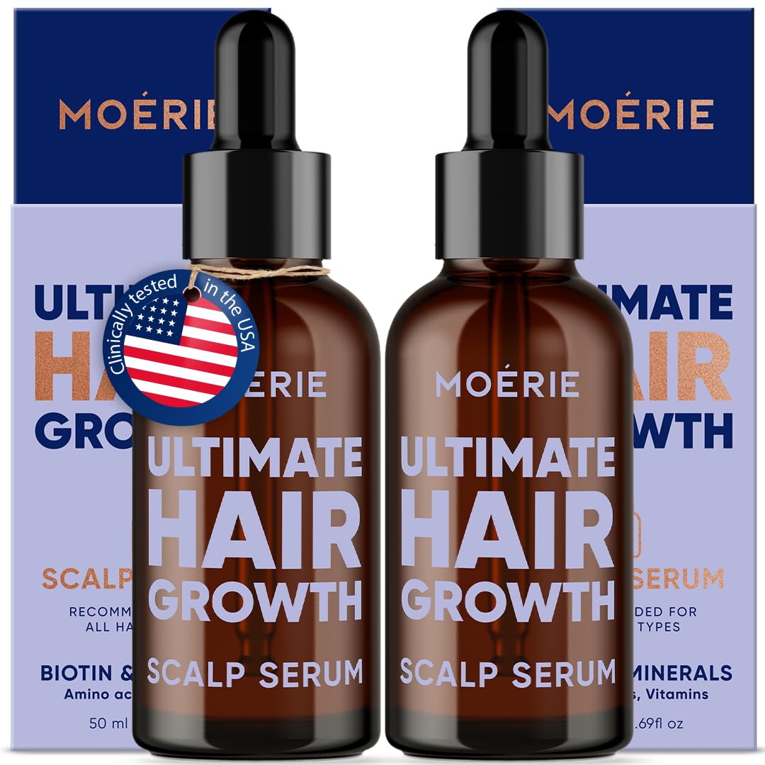 MOERIE Ultimate Hair Growth Serum for Natural Hair Regrowth