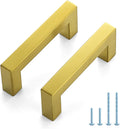 JOY DECOR 30 Pack Gold Cabinet Handles 3 in Hole Center - Durable