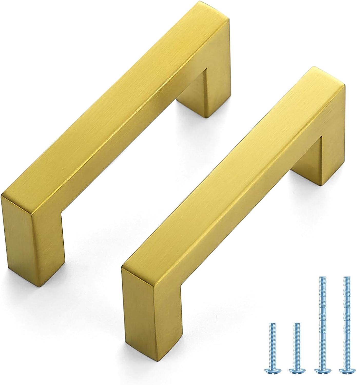 Gold Cabinet Pulls 30 Pack - 3 Inch Stainless Steel Handles