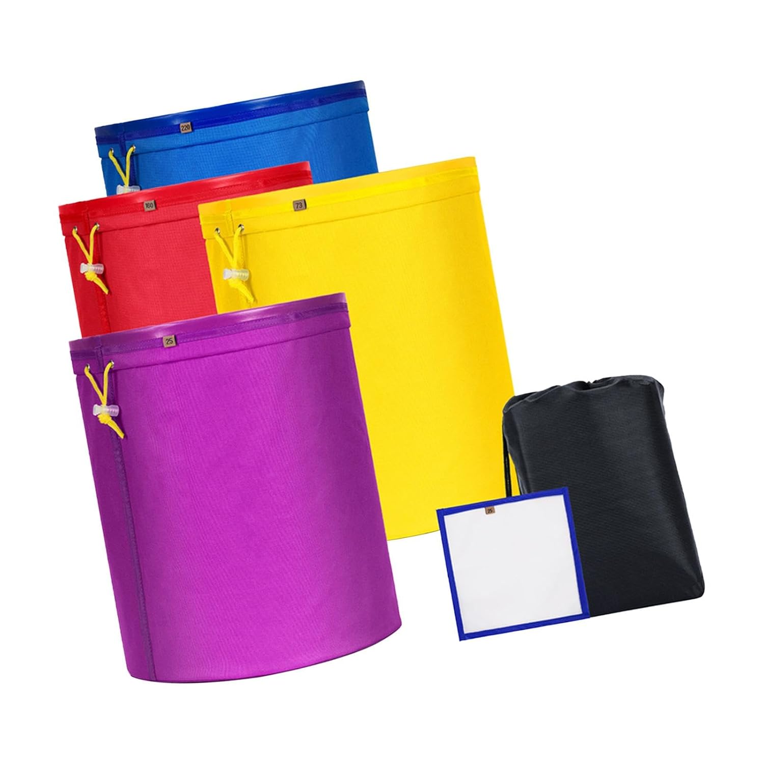 4 Pieces 5 Gallon Filter Bag Set for Brewing and Straining Needs