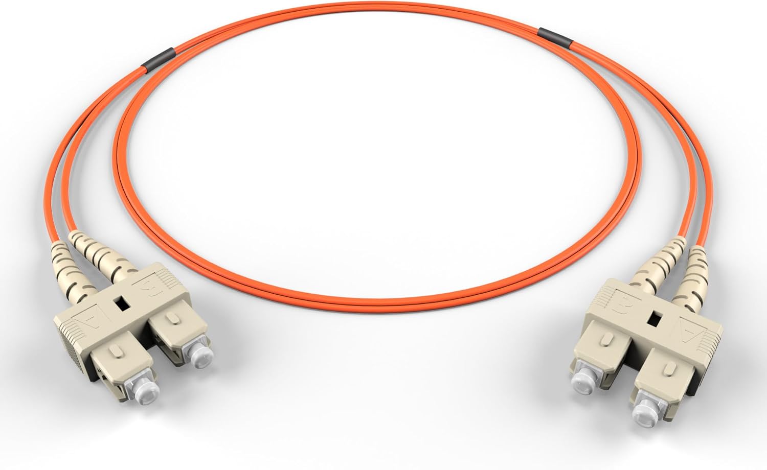 FiberCablesDirect SC-SC OM1 Fiber Patch Cable for Networking