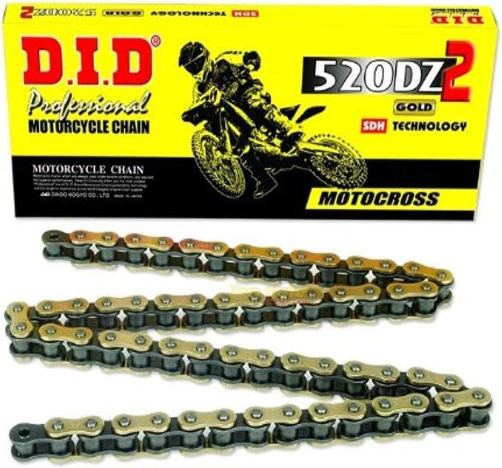 520DZ-114 Gold High Performance Non-O-Ring Chain for MX