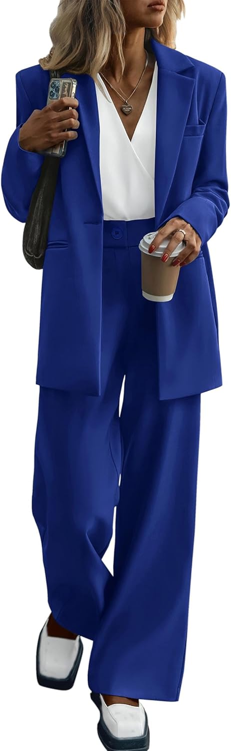 KIRUNDO Women Suits 2 Piece Set for Business Casual Elegance