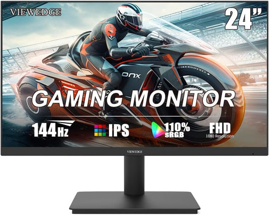 Gaming Monitor 24 Inch FHD 144hz with Bluelight Filter and HDMI