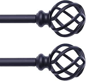 QITERI Adjustable Curtain Rod 28-48 in for Stylish Windows