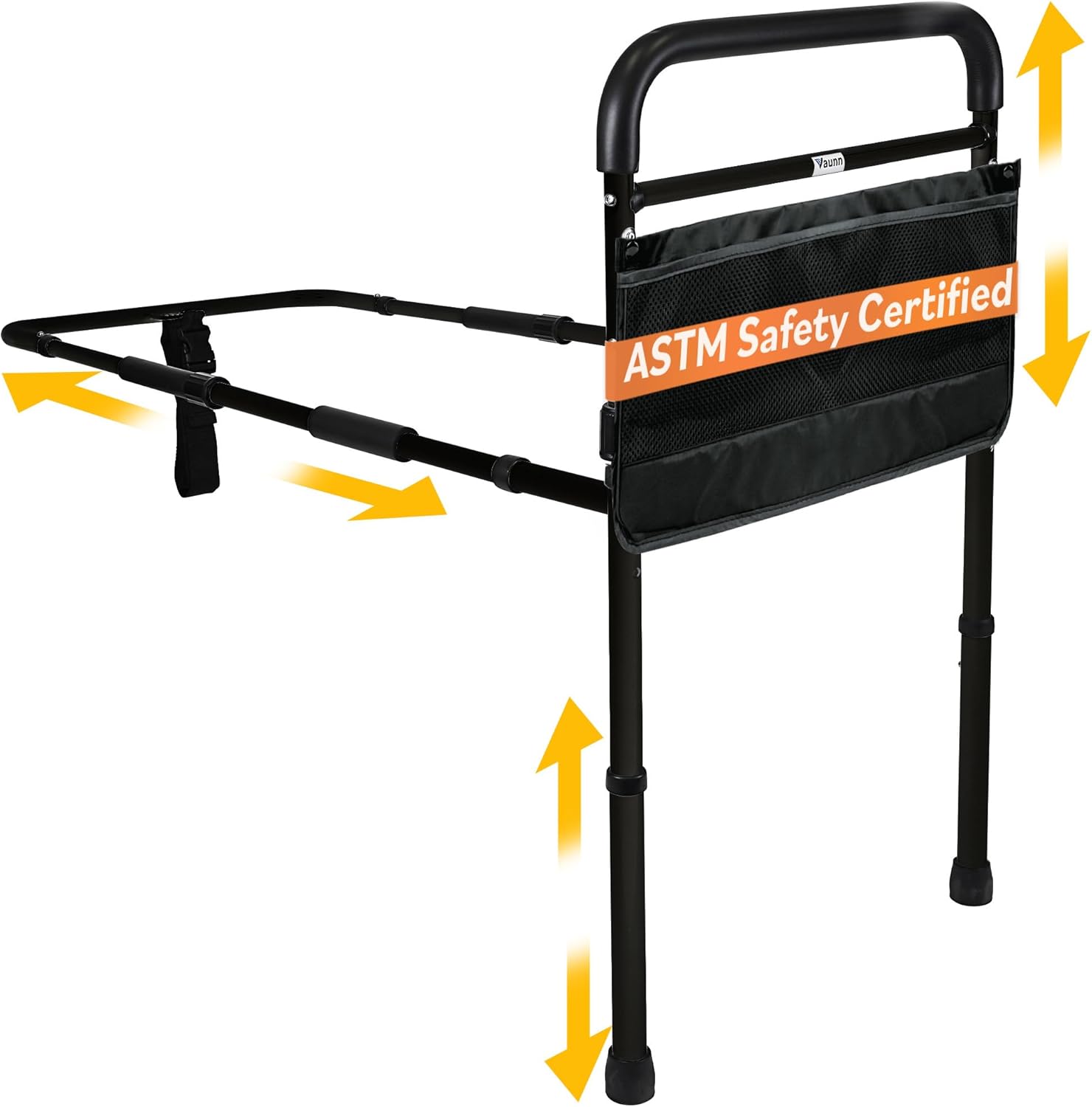 Vaunn Medical Adjustable Bed Assist Rail Handle for Safety