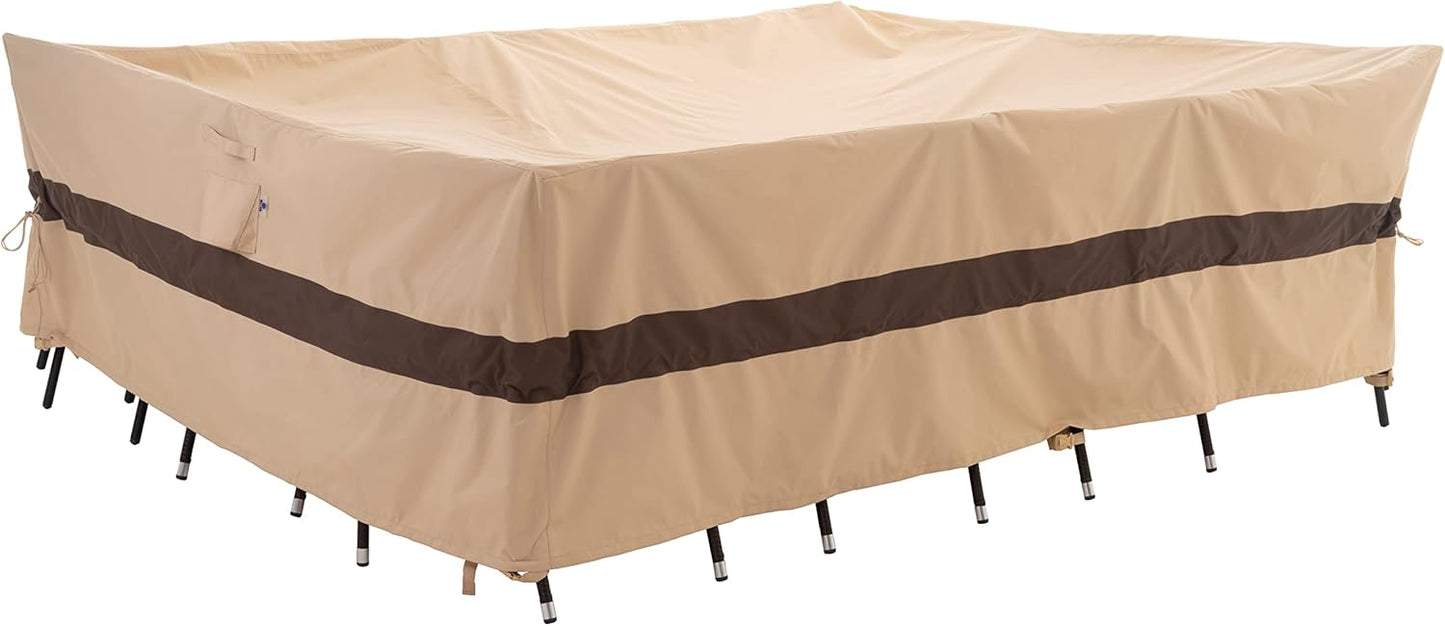 Waterproof Patio Table Cover - XL Size, Heavy-Duty & Anti-Fade - WJ-X3