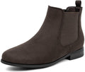 VJH confort Women's Slip on Ankle Boot - Comfortable Faux Suede