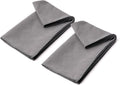 Hot Yoga Microfiber Hand Towel 2 Pack - Super Absorbent Dark Grey