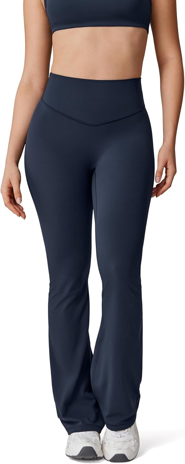 Hugcurve High Waisted Flare Leggings for Women - Bootcut Yoga Pants