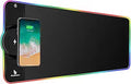 Gaming Mouse Pad with 15W Qi Fast Charging and RGB Lighting - Large