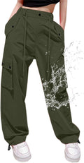 Cromoncent Cargo Pants Girls & Women Parachute Baggy Pants Capris