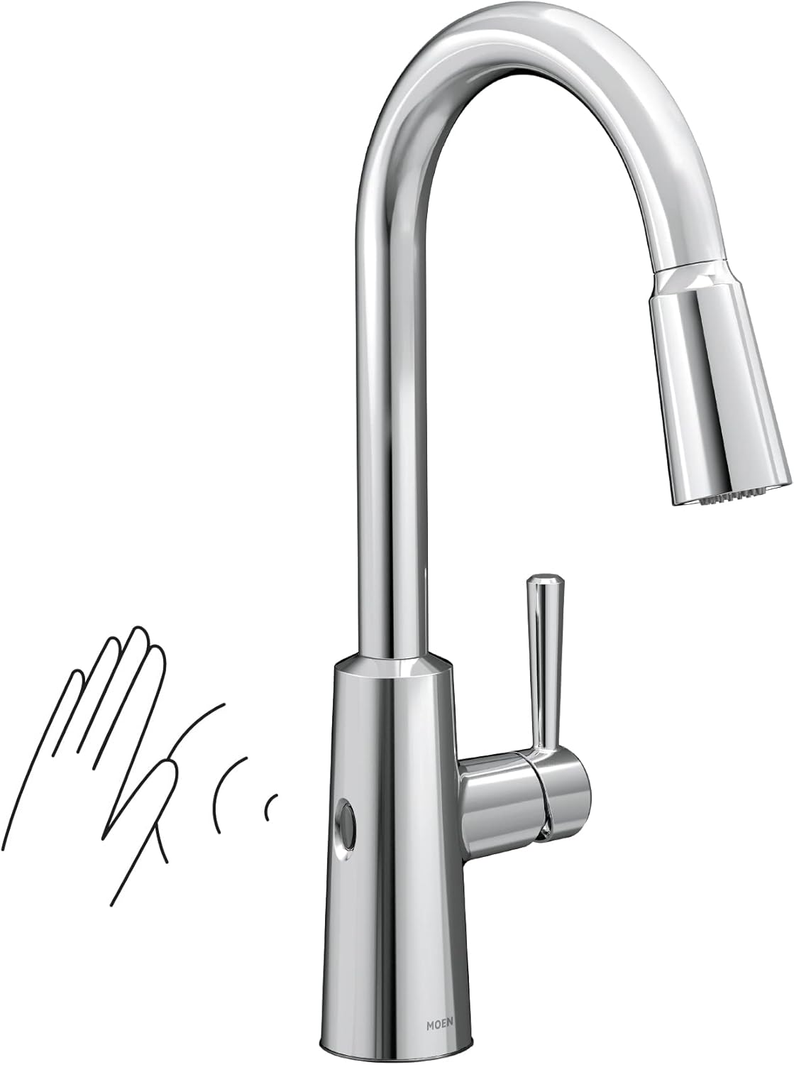 Moen Riley Touchless Kitchen Faucet with Power Clean Technology