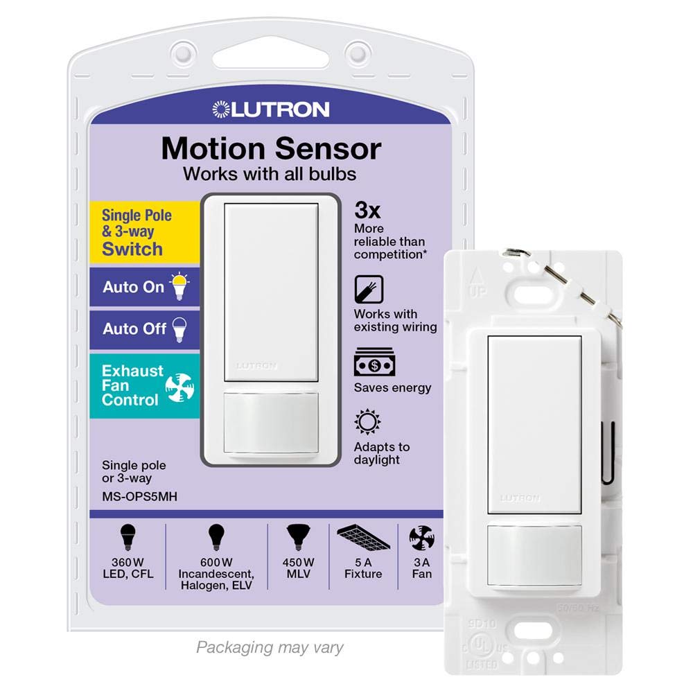 Lutron Maestro Motion Sensor Light Switch for Indoor Use