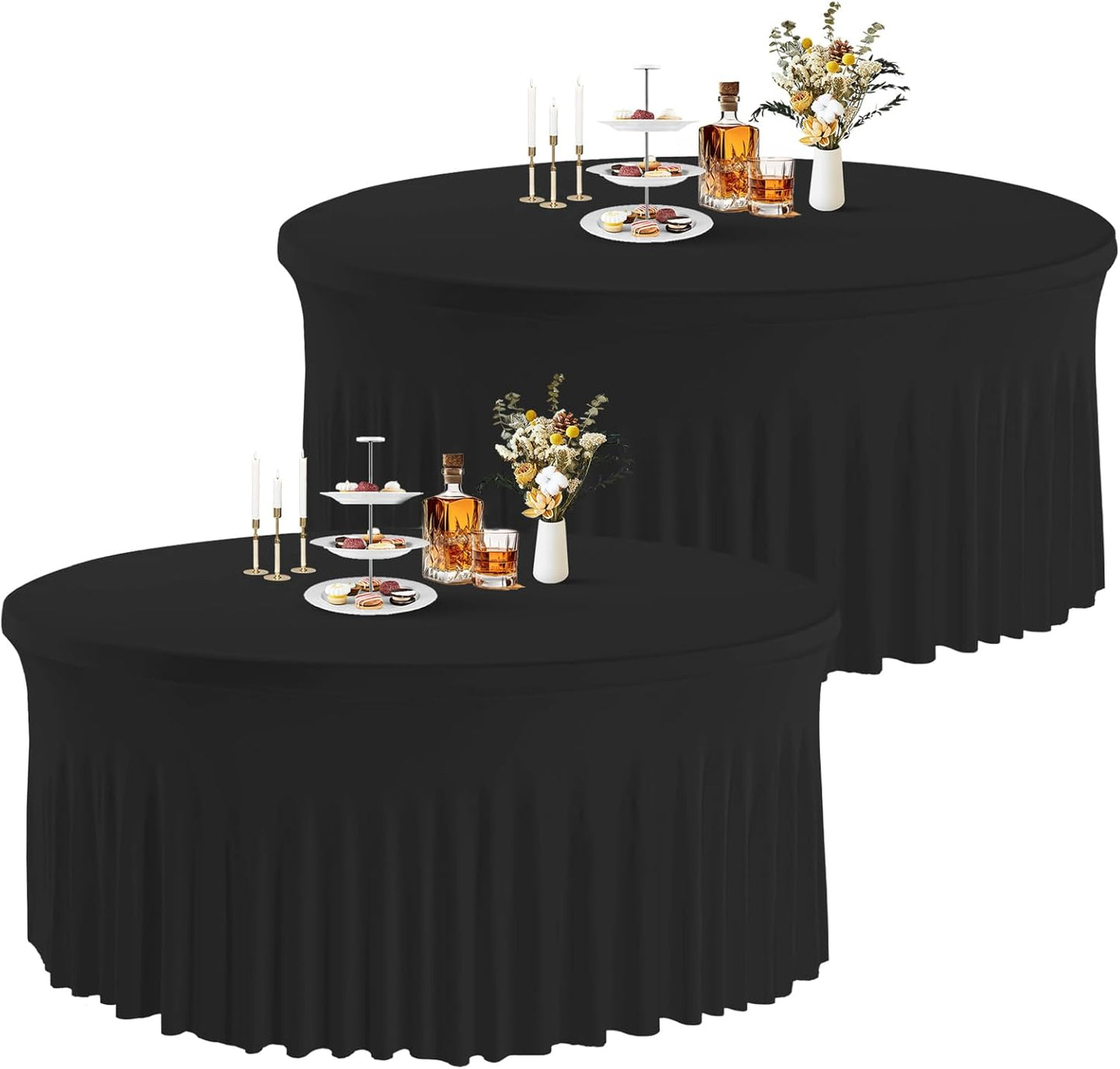 JCJ 72 Inch Round Tablecloth for Elegant Wedding Events