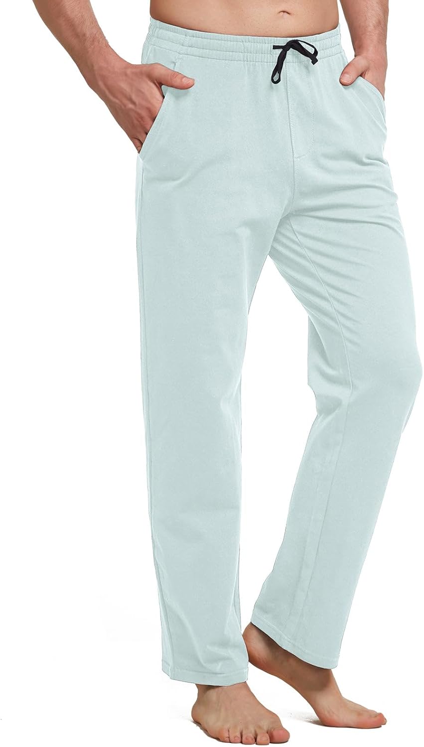 Baleaf Men's Cotton Yoga Sweatpants for Comfort and Style