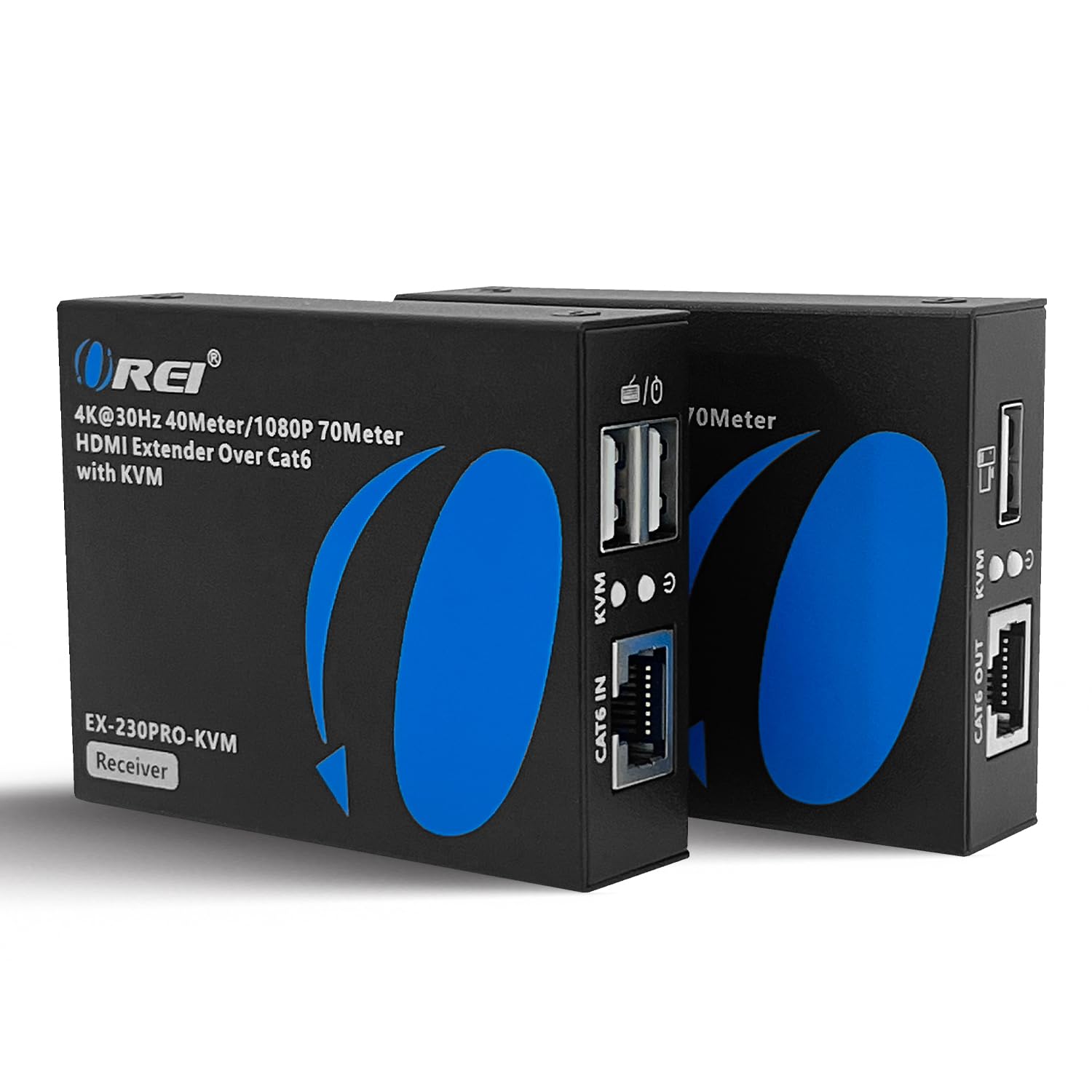 OREI KVM 4K HDMI Extender Balun Over Single CAT6/7 Cable