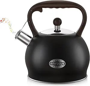 Whistling Tea Kettle for Stovetop - 2.64 Quart Stainless Steel