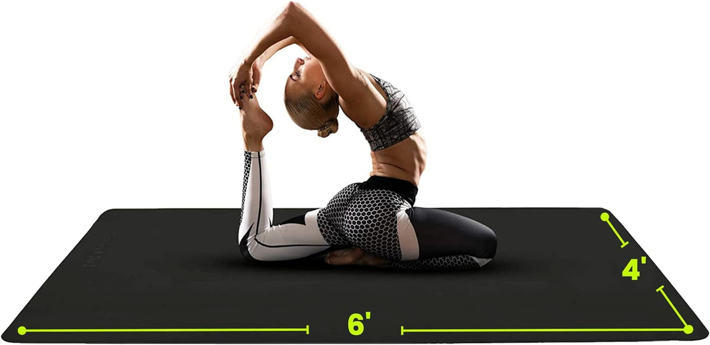 Extra Wide Non-Slip Yoga Mat - Home Gym Essential