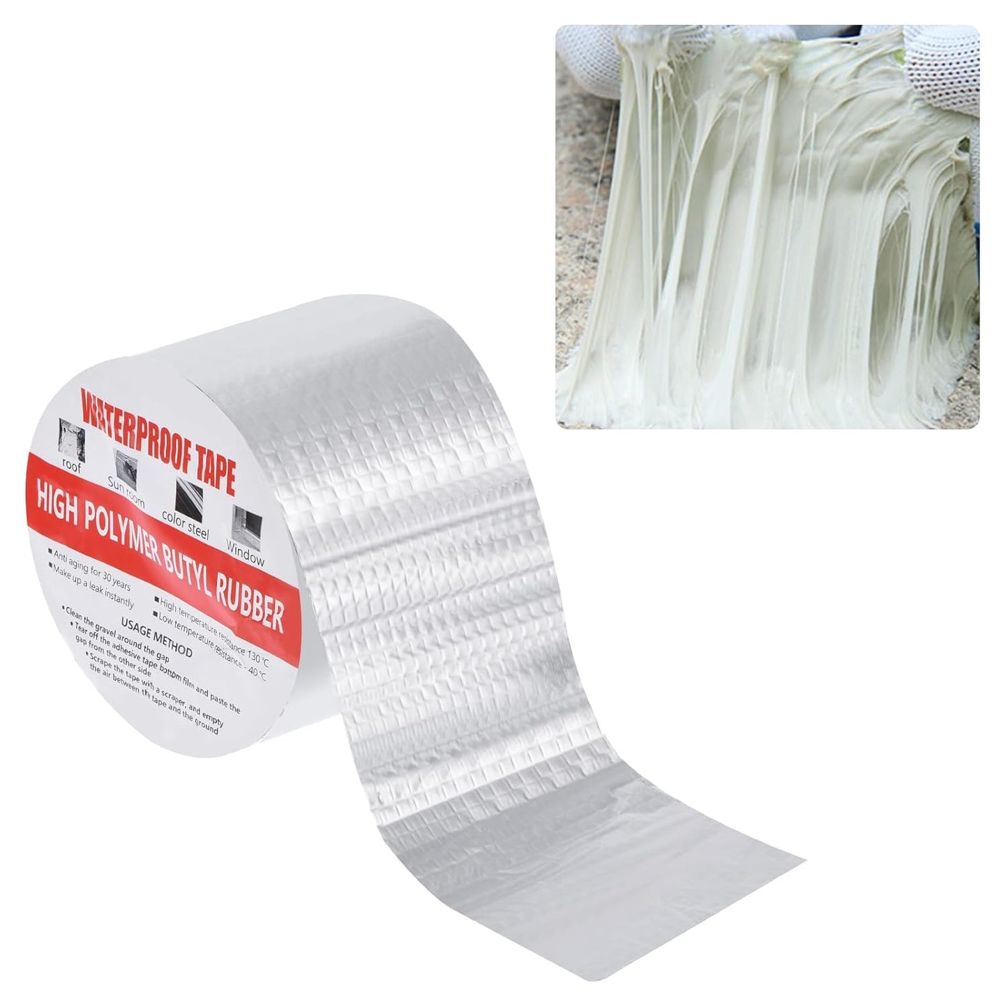 32.8ft Waterproof Butyl Tape: Stop Leaks Fast!