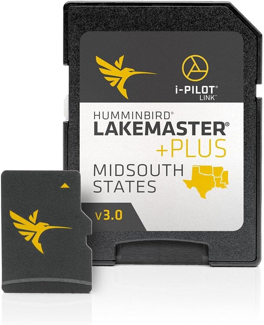 Humminbird LakeMaster Midsouth States Plus V3 GPS Maps Micro Card