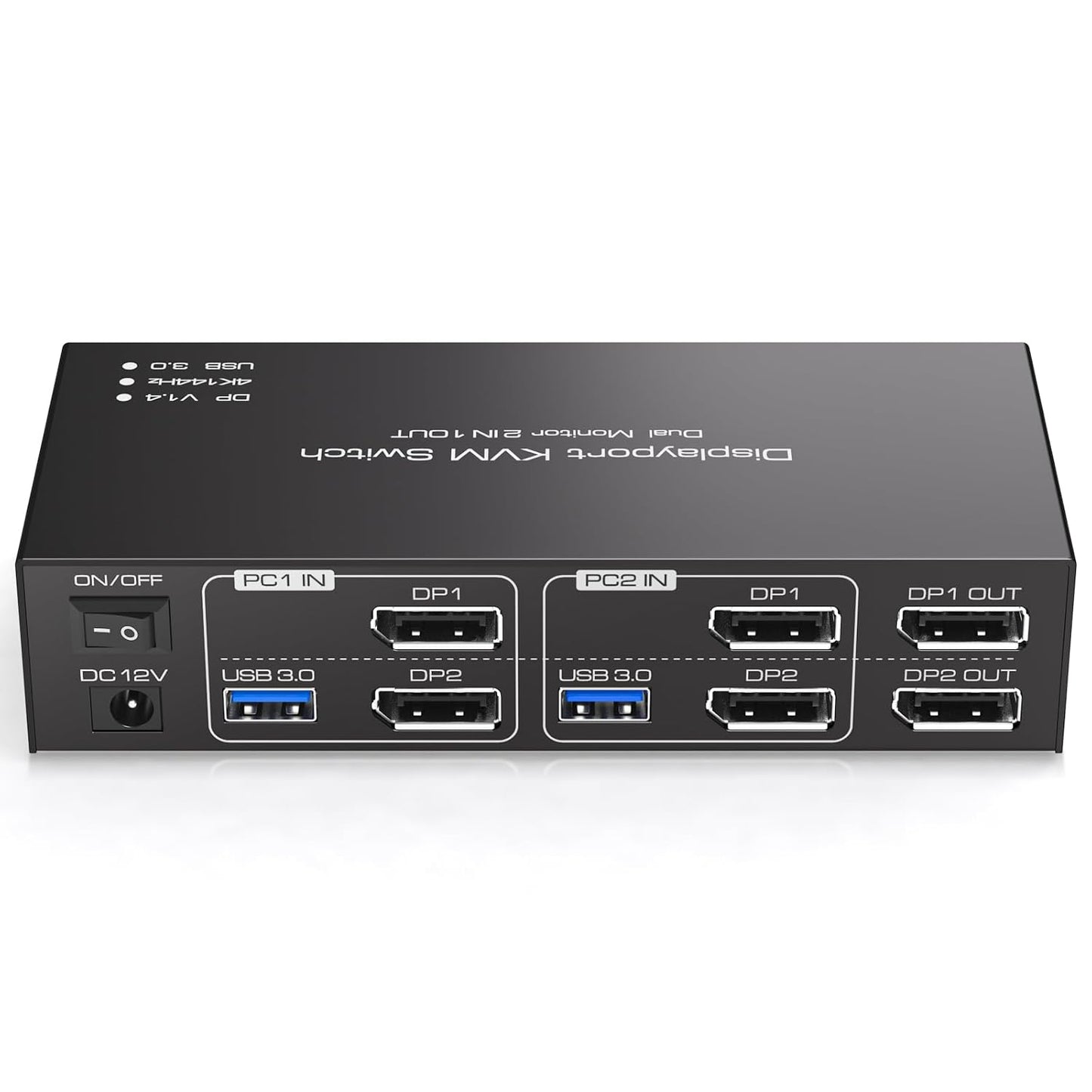 Displayport KVM Switch for 2 Computers with Dual Monitors
