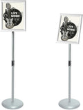 Adjustable Poster Sign Stand with Heavy Duty Base - Versatile 8.5 x 11