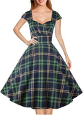 Hanpceirs Women's 1950s Retro Cocktail Swing Dress - Flattering Shoes